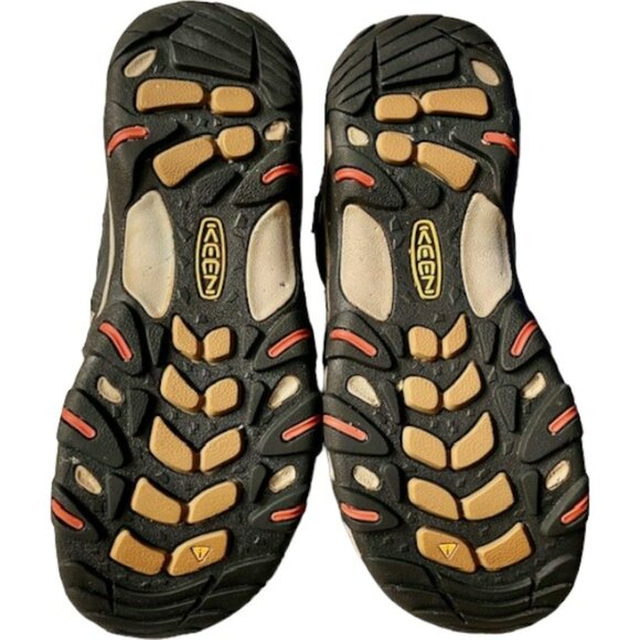 KEEN Koven Mid Waterproof Hiking Boots - Gray/Pink - 7.5 - Picture 8 of 11